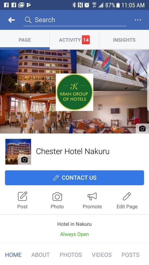 Chester Hotel ناكورو المظهر الخارجي الصورة
